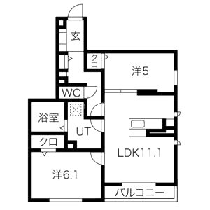 キャトルセゾンの間取り図
