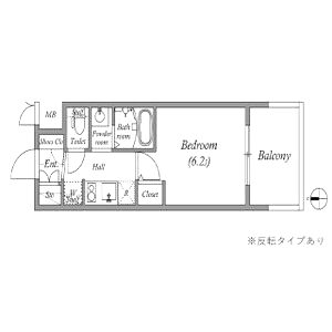エステムコート難波VIIビヨンドの間取り図