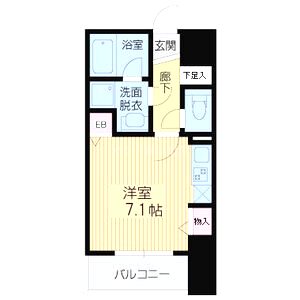 レジデンス本町(旧エコロジー立売堀レジデンス)の間取り図
