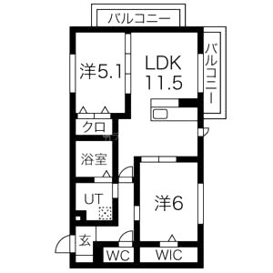 クレールシャトレの間取り図