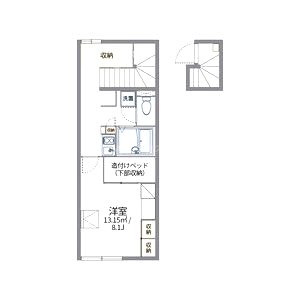レオパレス篠山の間取り図