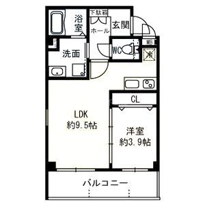 クレールメゾン向丘 住居の間取り図