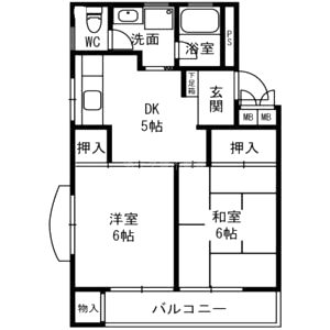 クレールメゾン向丘 住居の間取り図