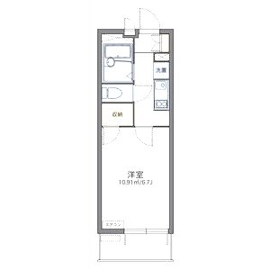 レオパレスHEIANの間取り図