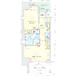 エステムプラザ難波EAST II ブレストの間取り図
