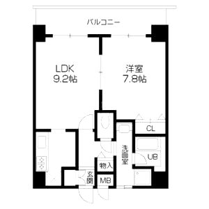 KDXレジデンス西大路の間取り図