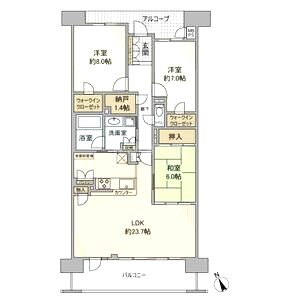 ワコーレ明石マイルシティの間取り図
