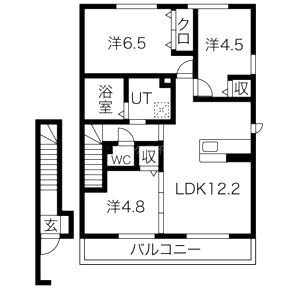 レジーナフォレスタの間取り図