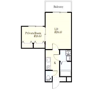アプローズ加古川の間取り図