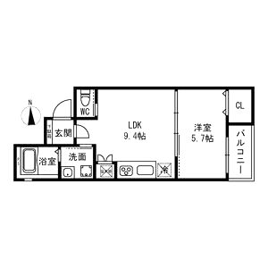 トップヒル森河内の間取り図