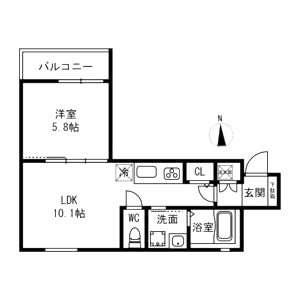トップヒル森河内の間取り図