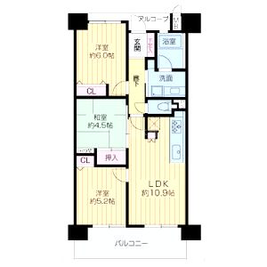 KDXレジデンス守口の間取り図