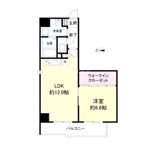 レジディア堺筋本町の間取り図