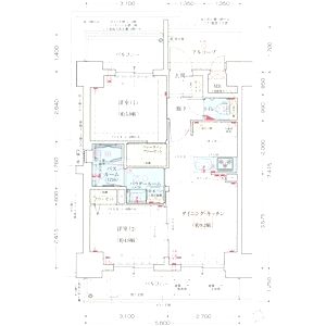 エステムコート難波WESTSIDEIIベイフレックスの間取り図