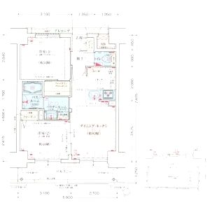 エステムコート難波WESTSIDEIIベイフレックスの間取り図