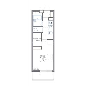 レオパレスインパクトIの間取り図