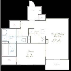 仮称)寅林様マンションの間取り図