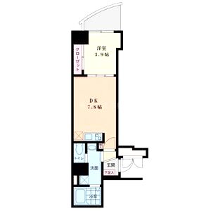 セレニテ梅田ESTの間取り図