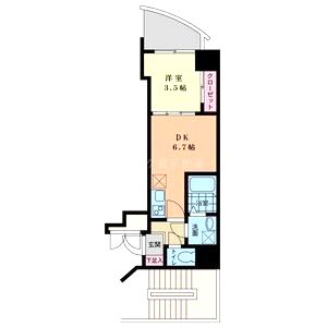 セレニテ梅田ESTの間取り図