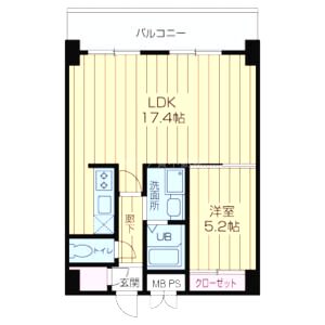 KDXレジデンス難波の間取り図