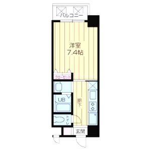 KDXレジデンス難波の間取り図