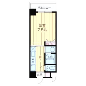 KDXレジデンス難波の間取り図