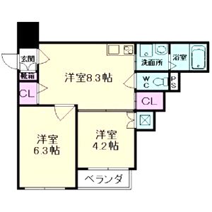 e-house 羽曳野の間取り図