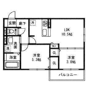 ボヌールコートの間取り図