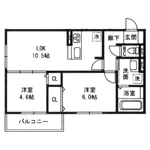 ボヌールコートの間取り図