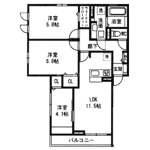 Marque-pageの間取り図