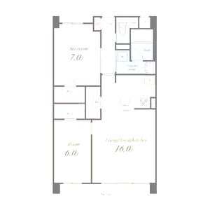 カビサ千里中央の間取り図
