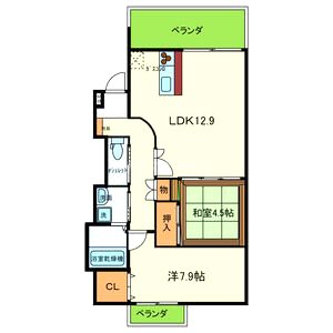 Forest 南植松の間取り図