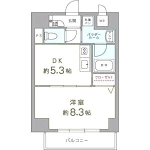カルムクレール2.5.8の間取り図