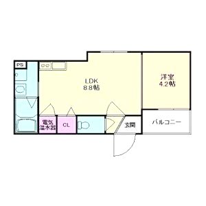 グランヒル深江橋の間取り図