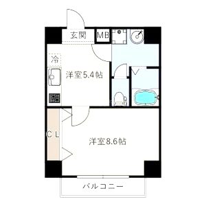 ES-Grande大阪同心の間取り図