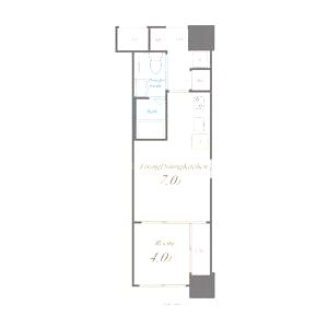 LaCASA玉造の間取り図