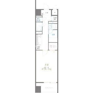 アプライズ西長堀の間取り図