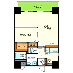 デコール神戸Iの間取り図