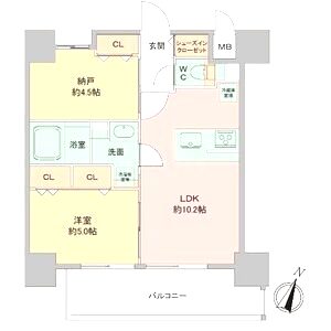 Louis Residence 弁天町の間取り図