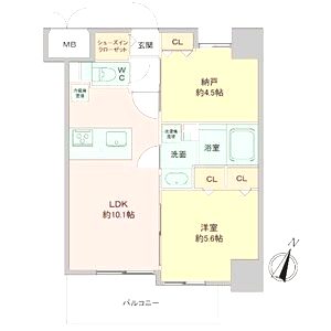 Louis Residence 弁天町の間取り図