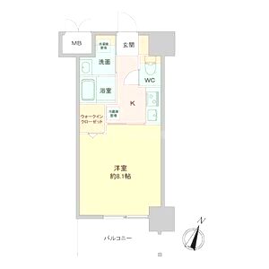 Louis Residence 弁天町の間取り図