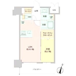 Louis Residence 弁天町の間取り図