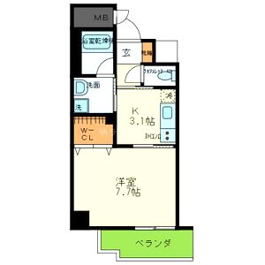 フォーゼ安堂寺の間取り図