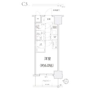 エスリード神戸大倉山ヒルズの間取り図