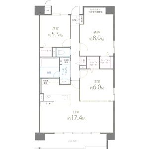 フロイデ川添の間取り図