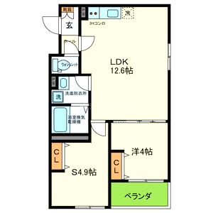 D porta mildの間取り図
