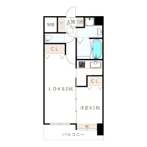 ES-Grande大阪 City Avenueの間取り図
