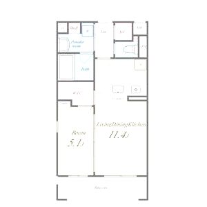 アクア プリータの間取り図
