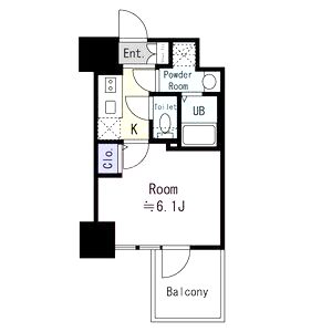 エスリード神戸三宮ヒルズの間取り図