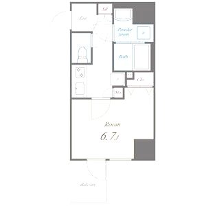 Fujiman北梅田の間取り図